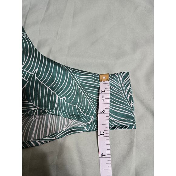 Victoria's secret large women's green satin palm leaf boxer shorts - Picture 10 of 10